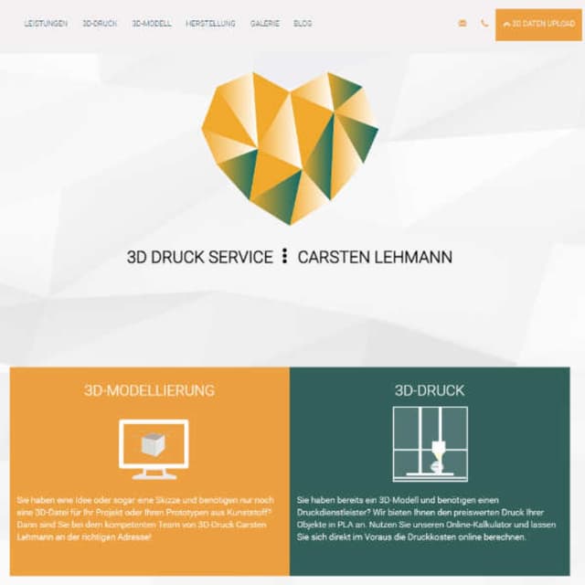 3D Druck Carsten Lehmann - Website