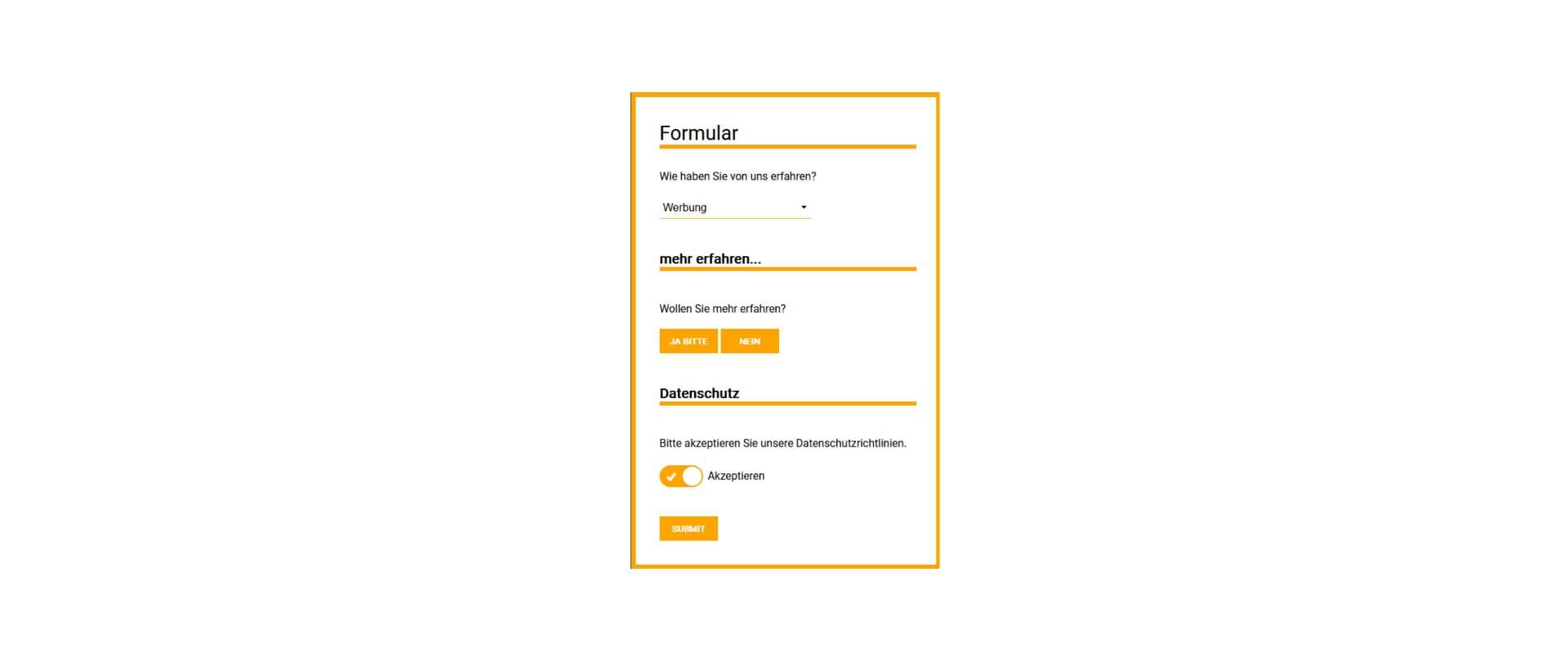 Formular Beispiel